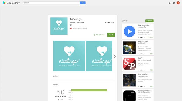 Nicelings Mobile App
